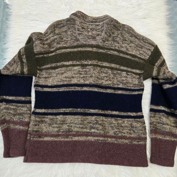 RALPH LAUREN CHAPS Vintage 90s Henley Lambswool | Wool Knit Sweater XL - Picture 12 of 14